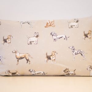 Brown dogs cushion