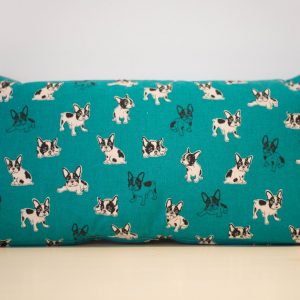 Blue French Bulldog cushion