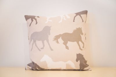 Brown Horses Cushion
