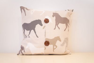 Brown Horses Cushion
